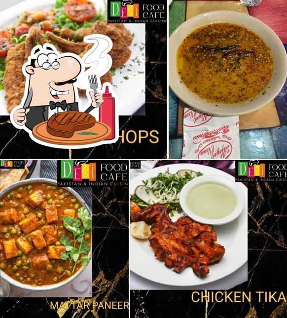 DESI FOOD Pakistani & Indian Restaurant tiene platos con carne