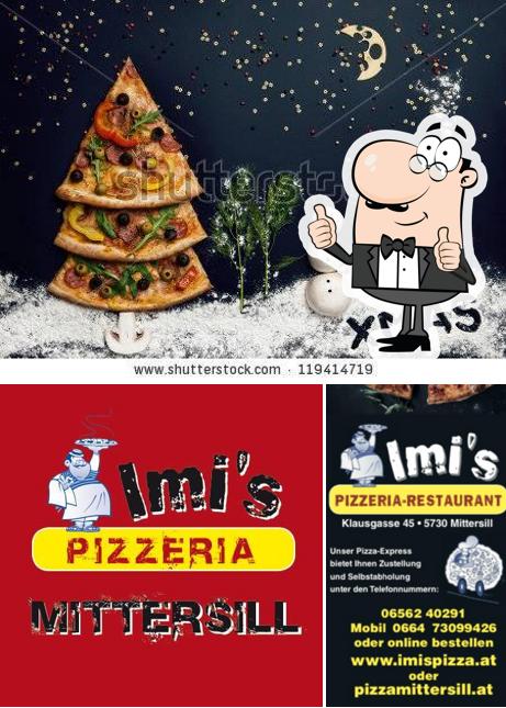 See this picture of Imi's Pizza Express