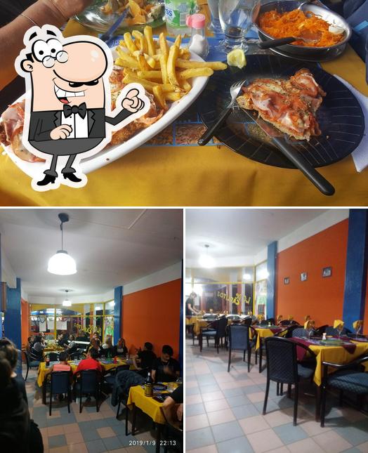 The image of interior and fries at Lo de Carlitos