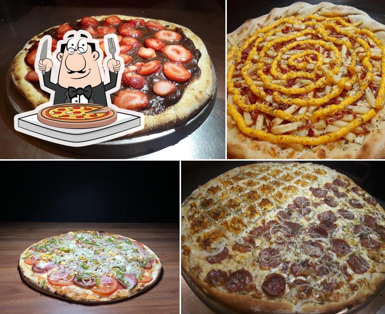 Peça diferentes tipos de pizza