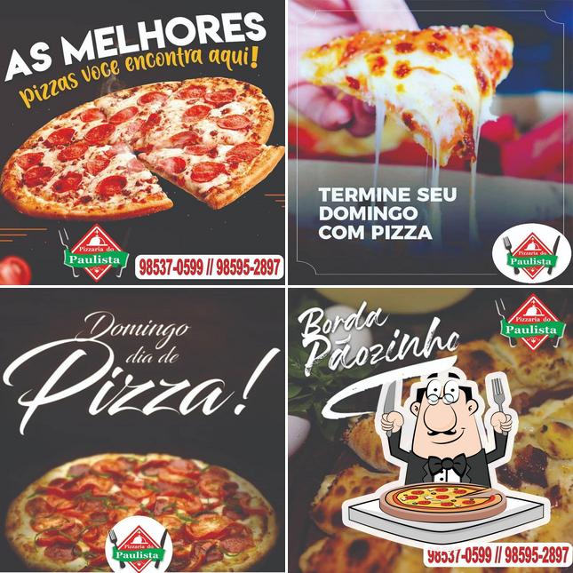 Escolha pizza no Pizzaria Paulista