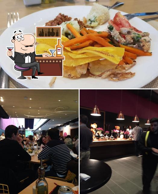 Las fotos de barra de bar y comida en Restaurante Santinho Tomie Ohtake
