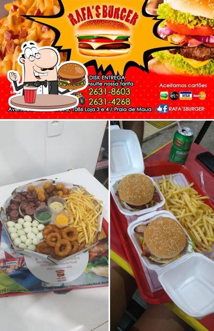 Consiga um hambúrguer no Rafa's Burger