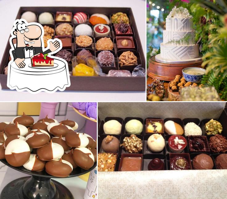 Fleur de Sucre serve uma variedade de sobremesas