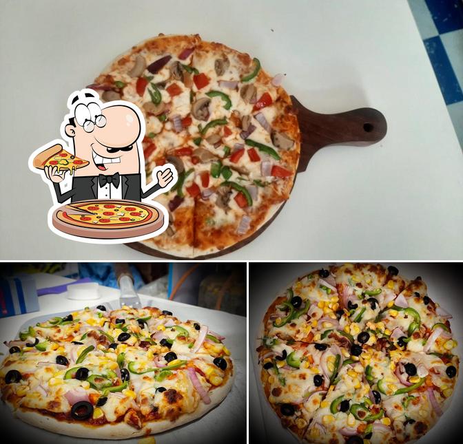 Pick various kinds of pizza