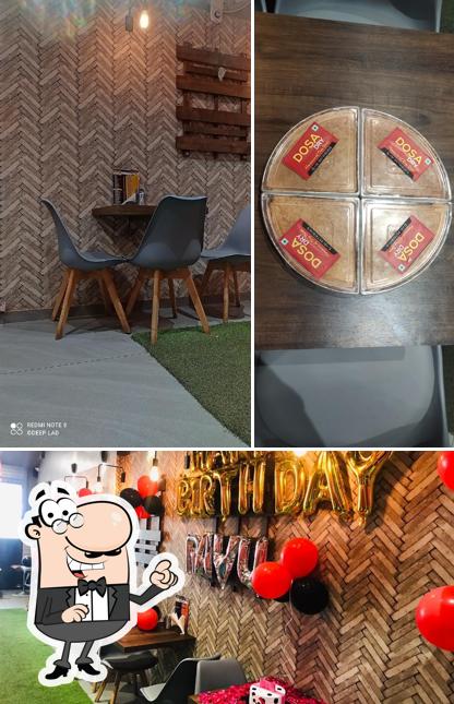 The interior of Eat & Meet family restaurant (Chinese&fancydosa&Punjabi)