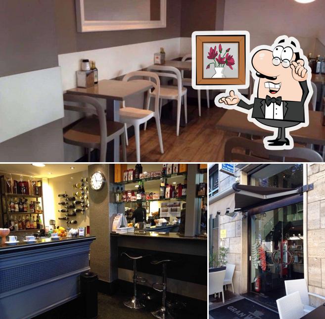 Tra le varie cose da Gran Caffè Parioli si possono trovare la interni e bancone da bar