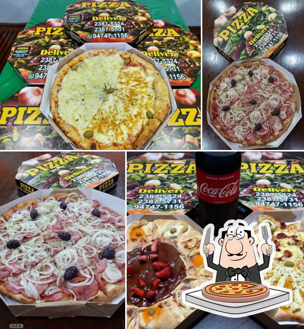 Peça diversos variedades de pizza