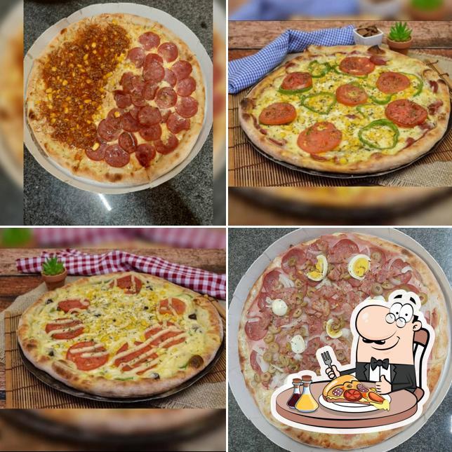 Consiga pizza no Pizzaria Quatro Sabores - Cristiana