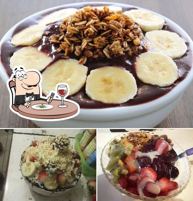 Comida em Point do açai e lanchonete e pizzaria