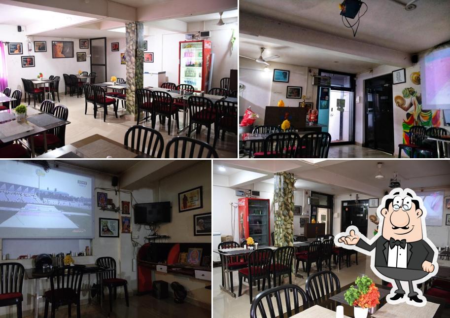 The interior of Shantadurga restaurant