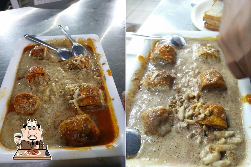 Meat meals are served at Ambaliya Egg Zone