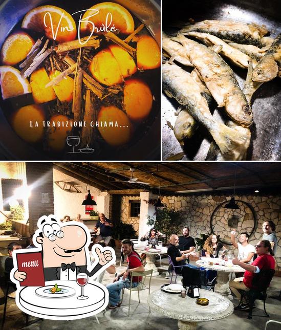 La foto della cibo e interni di Osteria Alpino