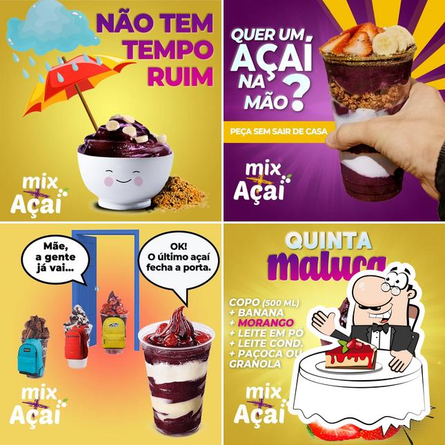 Mix + Acai serve uma variedade de pratos doces