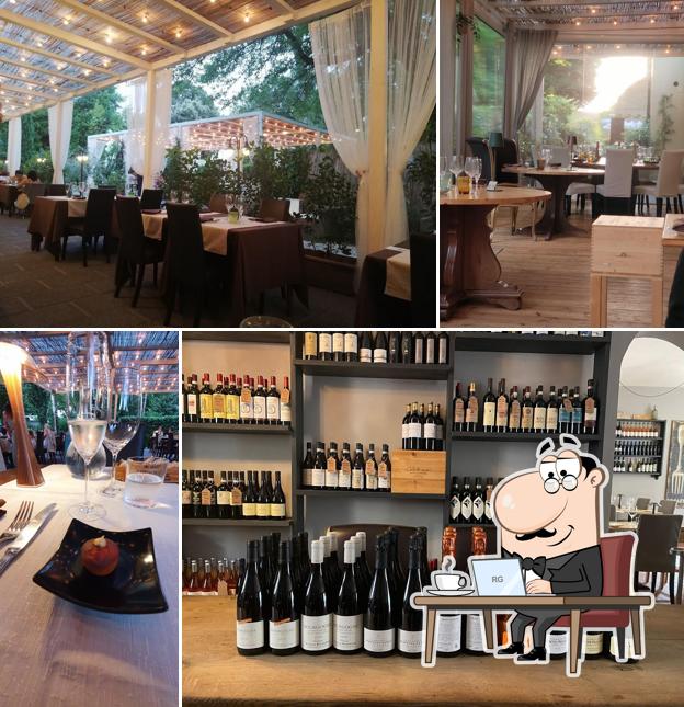 Gli interni di Osteria Canaiolo