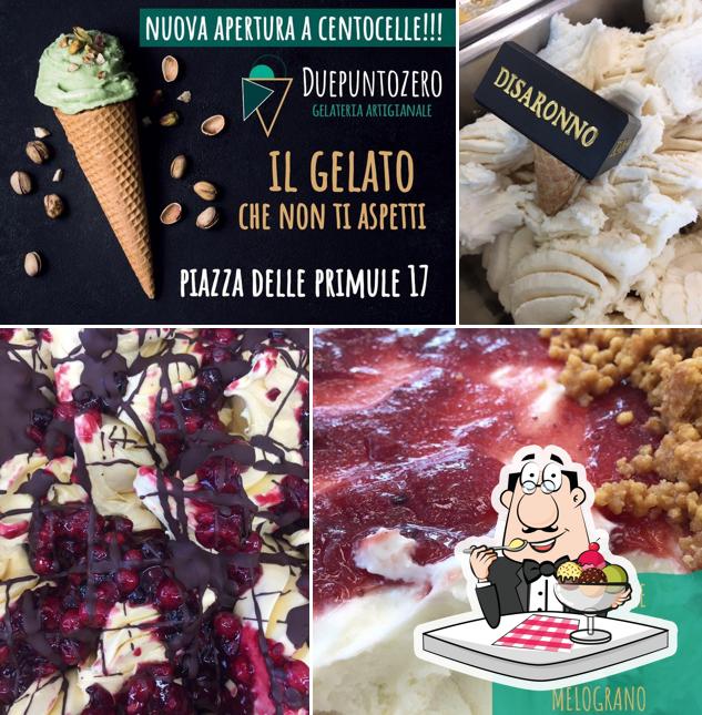 Duepuntozero - Gelateria Artigianale provides a selection of sweet dishes