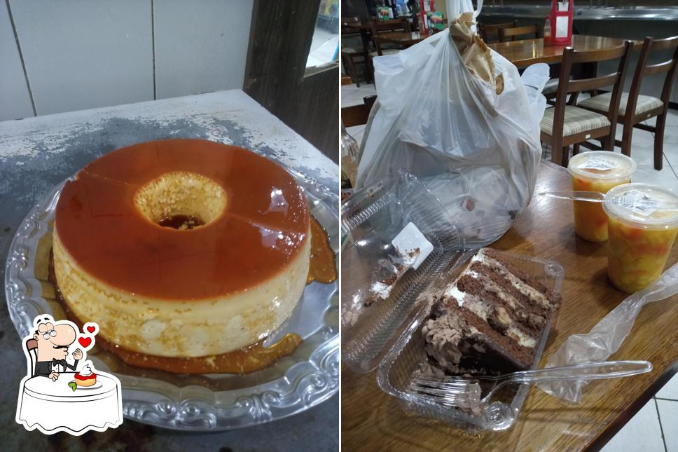 Padaria e Restaurante Família Machado serve uma gama de pratos doces