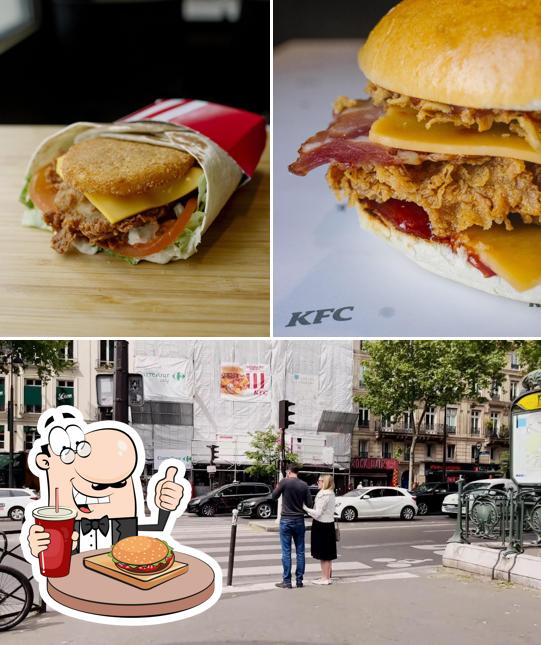 Commandez un hamburger à KFC Paris Bastille
