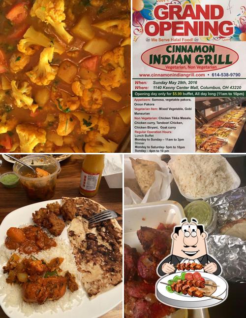Food at Cinnamon Indian Grill