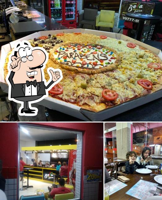 Veja imagens do interior do Bella Pizza