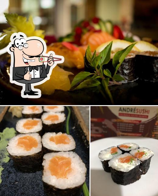 Escolha diferentes opções de sushi