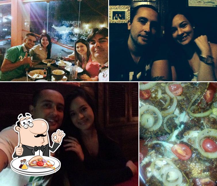 Escolha pizza no Delícias do Mar