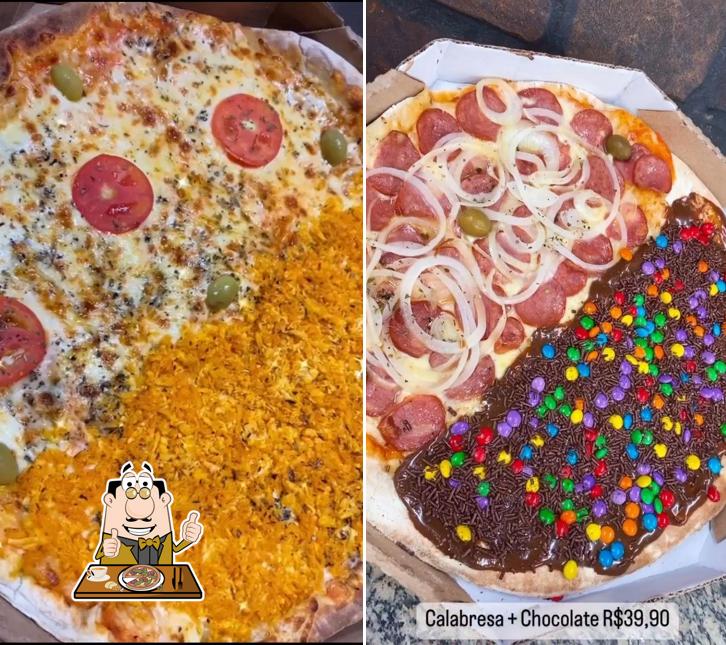 Peça diferentes variedades de pizza