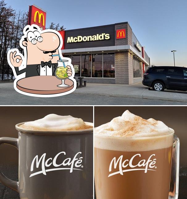 Voici l’image représentant la boire et nourriture sur McDonald's