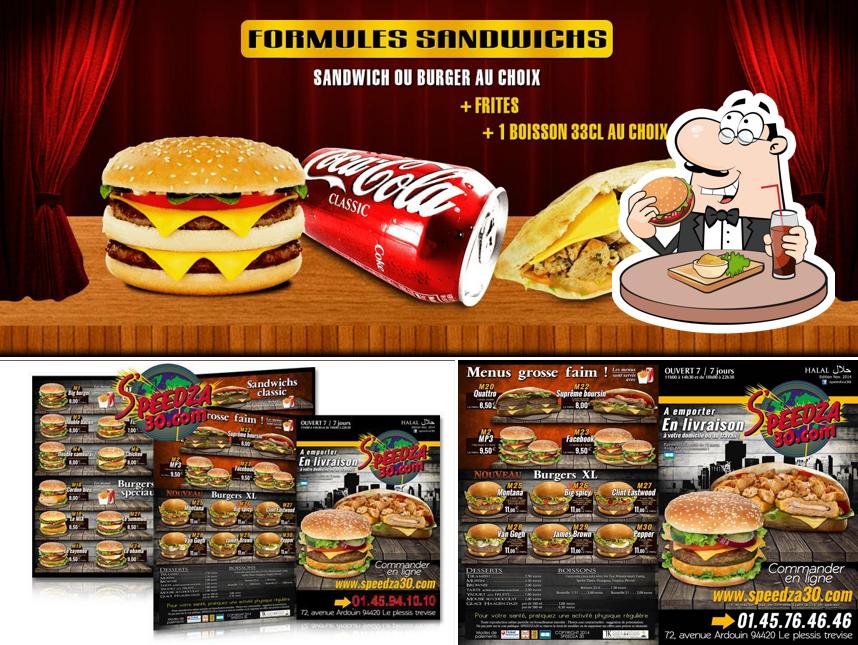 Commandez un hamburger à Speedza30.com