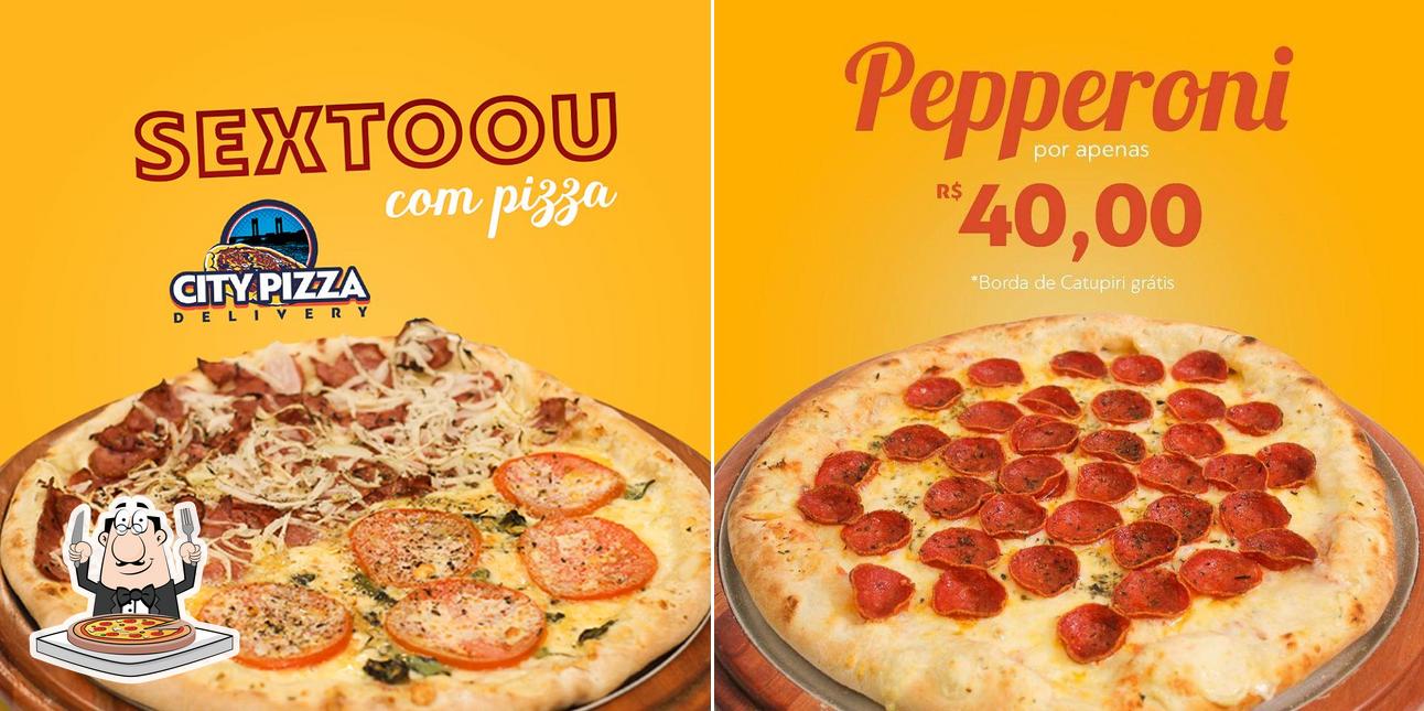 No City Pizza Delivery, você pode conseguir pizza