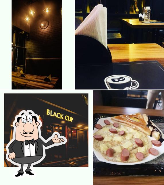 The interior of BLACK CUP