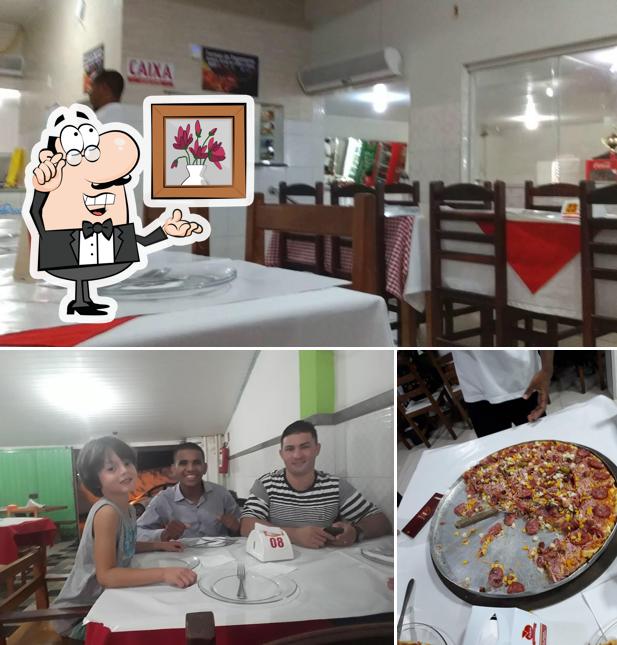 O interior do Fabre Pizzaria