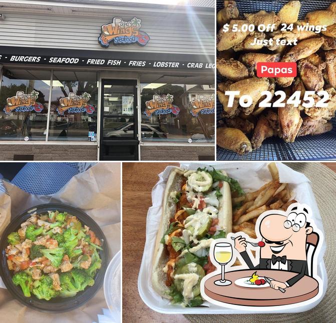 Papa's Wings & Seafood in East Haven Restaurant menu and reviews