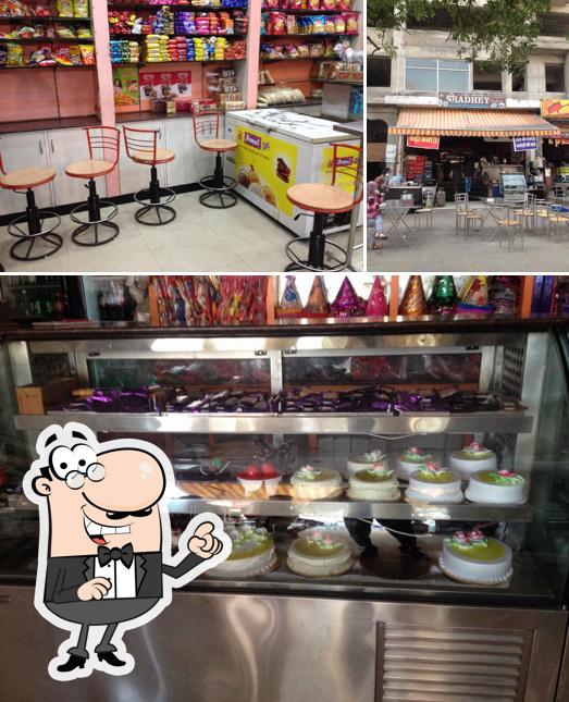 The interior of Shree Radhey Bakers