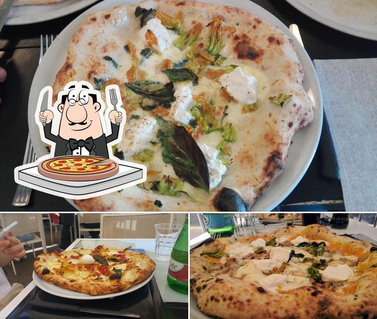 A Fresco Trattoria Pizzeria Partenope, puoi provare una bella pizza