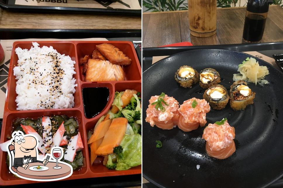 Platos en Nagarê Sushi