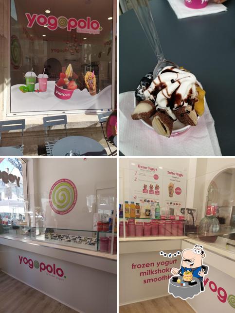 Voici la photo représentant la nourriture et intérieur sur Yogo Polo