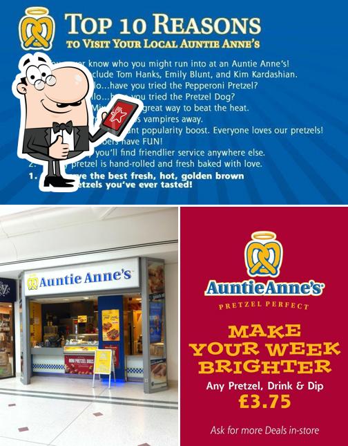 Look at the pic of Auntie Anne's Pretzel Bar