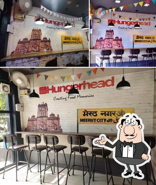 The interior of Hungerhead - Best Burgers in Meerut !!