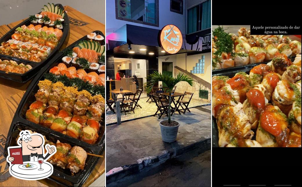 Platos en Okume sushi
