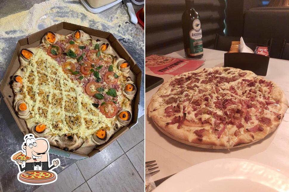 Peça diferentes tipos de pizza