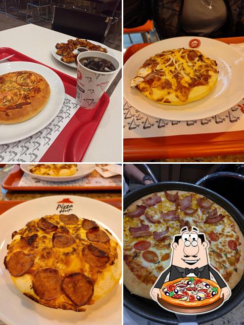 Escolha pizza no Pizza Hut Neumarkt Shopping