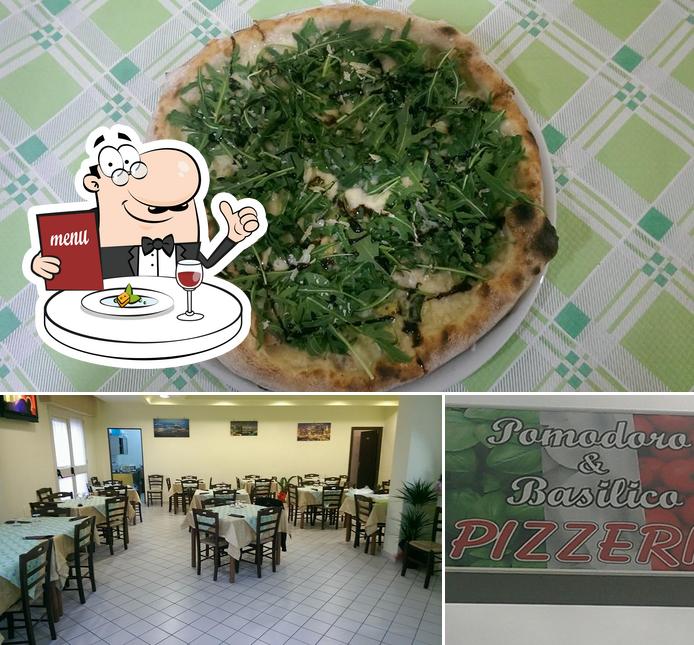 Guarda la foto che raffigura la cibo e interni di Pizzeria Pomodoro & Basilico