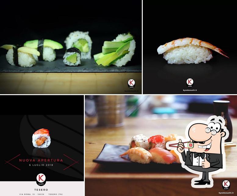 Ordina le diverse opzioni di sushi