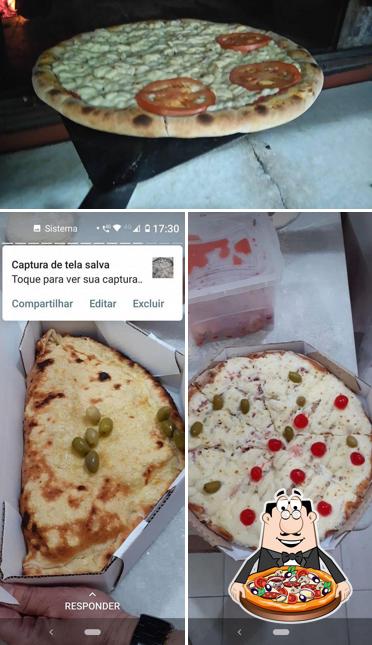 Escolha pizza no Pizzaria 2 irmãos