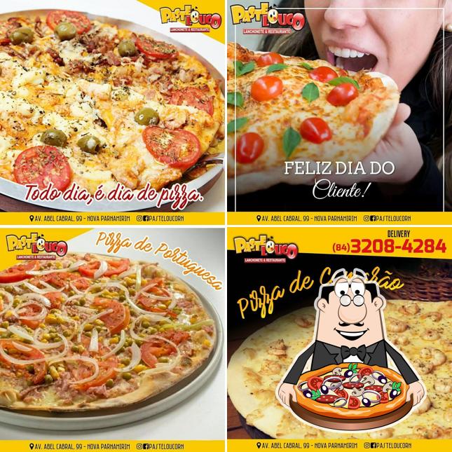Escolha pizza no Pastelouco