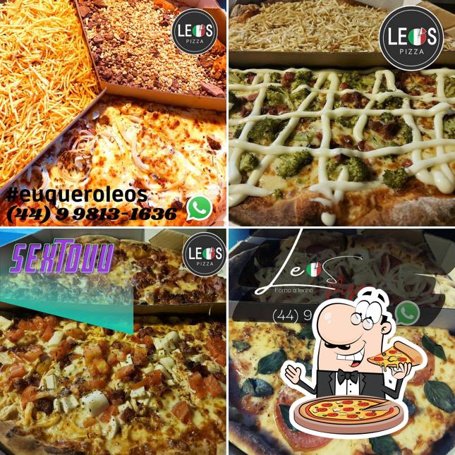 Peça diversos variedades de pizza