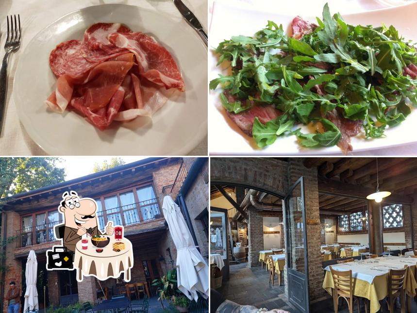 La cibo e interni del ristorante