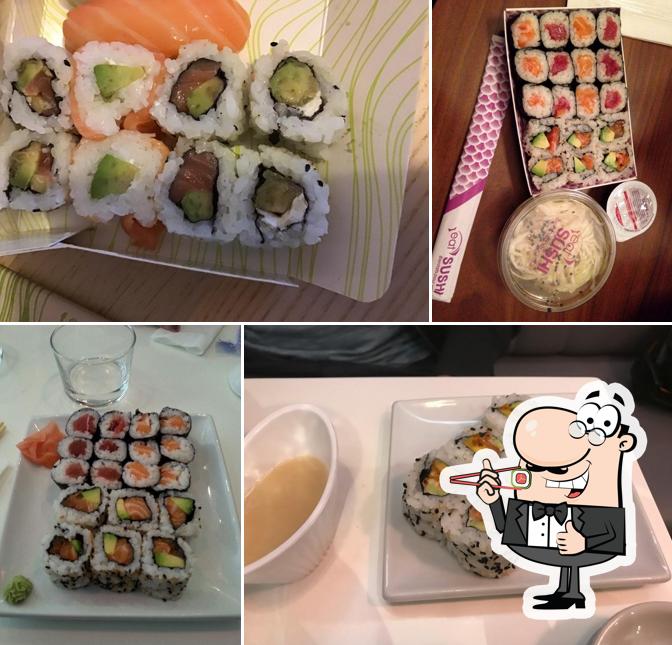 Les sushi sont offerts par Eat Sushi