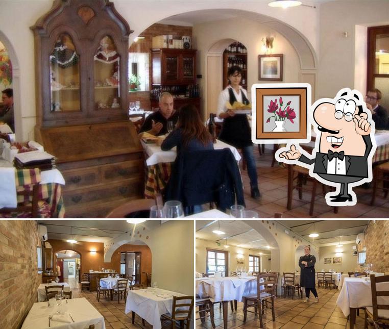 Gli interni di Osteria Italia
